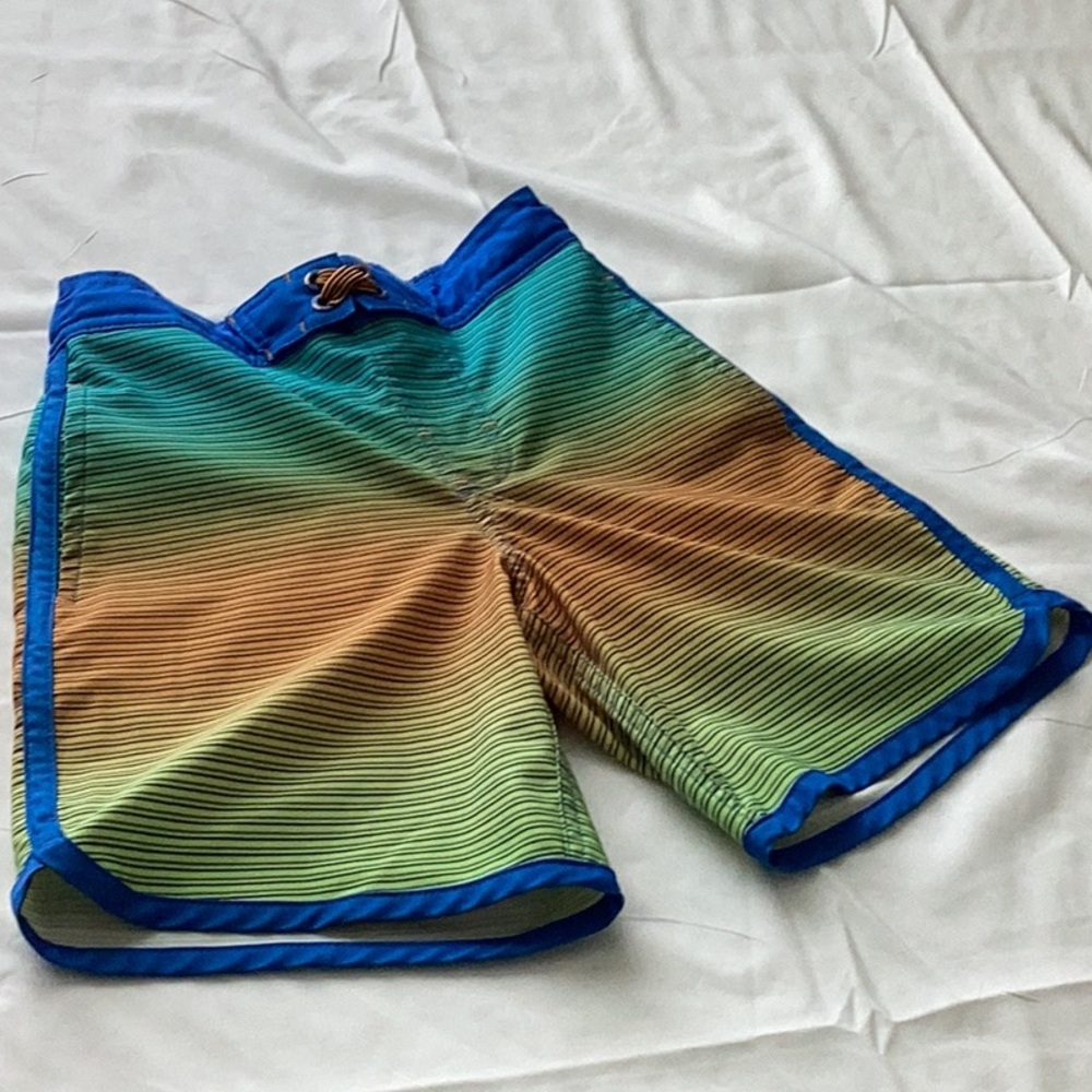 Wonder Nation Blue Kids Swim Trunks